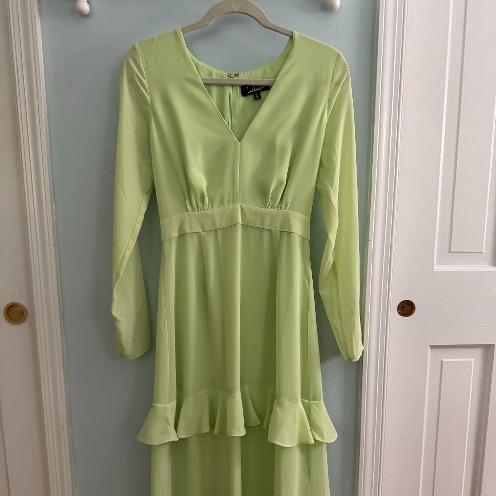 Lulu's Lime Green Spring Dress - Size Small - Worn Once